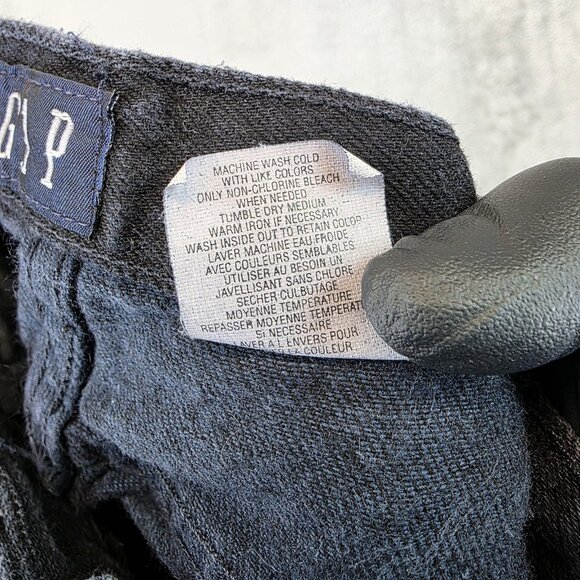 VINTAGE GAP Jeans Womens 6 Black Slim Fit Regular High Rise Tapered Made USA 90s - Picture 11 of 11
